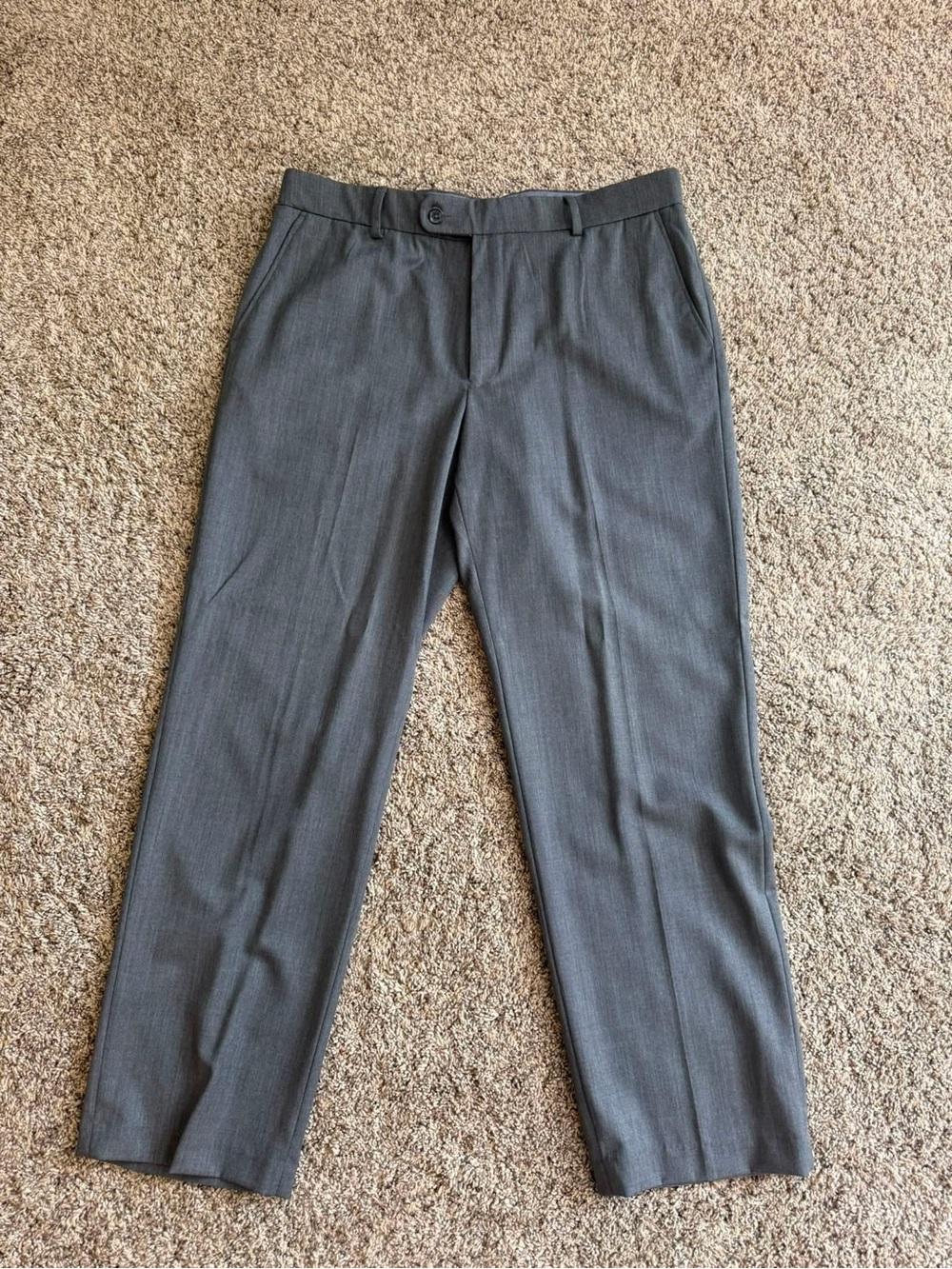 1946 by Ballin Classic Straight-Leg Dress Pants in Charcoal Gray